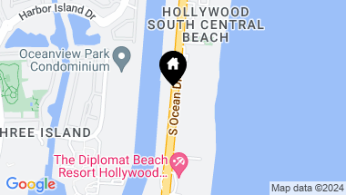 Map of 2880 N Ocean Dr, Hollywood FL, 33019