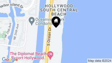 Map of 2751 S Ocean Dr # 904S, Hollywood FL, 33019