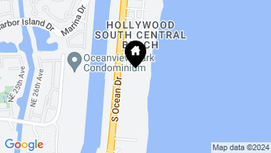 Map of 2711 S Ocean Dr # 2902, Hollywood FL, 33019