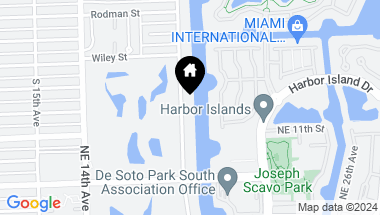 Map of 1601 Diplomat Pkwy, Hollywood FL, 33019
