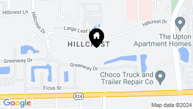 Map of 4330 Hillcrest Dr 309, Hollywood FL, 33021