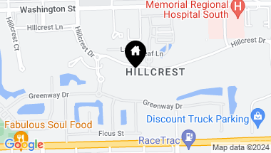 Map of 4350 Hillcrest Drive 214, Hollywood FL, 33021