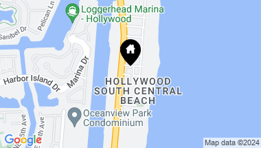 Map of 2101 S Ocean Dr 1102, Hollywood FL, 33019