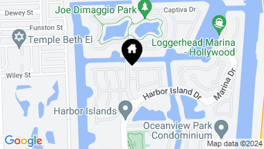 Map of 1366 W Harbor View, Hollywood FL, 33019