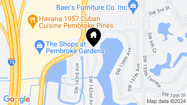 Map of 701 SW 142nd Ave 308S, Pembroke Pines FL, 33027