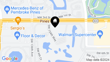Map of 251 SW 134th Way 308M, Pembroke Pines FL, 33027