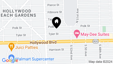 Map of 5421 Tyler Street, Hollywood FL, 33021