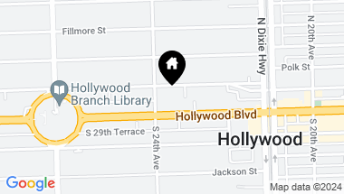 Map of 2320 Polk St, Hollywood FL, 33020