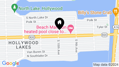 Map of 959 Blvd, Hollywood FL, 33019
