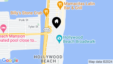 Map of 101 N Ocean Dr # 218, Hollywood FL, 33019