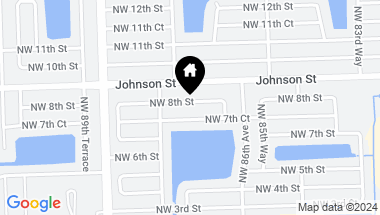 Map of 8720 NW 8th St, Pembroke Pines FL, 33024