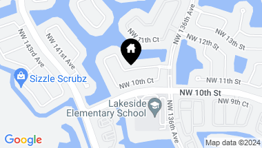 Map of 13814 NW 11th St, Pembroke Pines FL, 33028