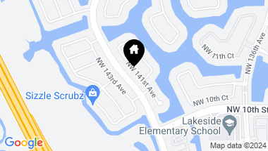 Map of 1242 NW 141st Ave, Pembroke Pines FL, 33028