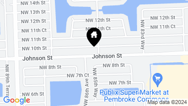 Map of 8551 Johnson St, Pembroke Pines FL, 33024