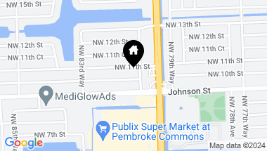 Map of 8111 NW 10th St, Pembroke Pines FL, 33024