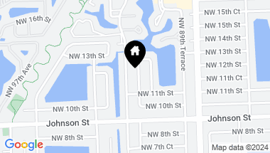 Map of 1180 NW 91st Ave, Pembroke Pines FL, 33024