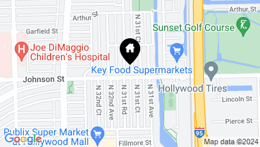 Map of 3137 Johnson St, Hollywood FL, 33021