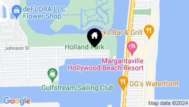 Map of 727 N Northlake Drive, Hollywood FL, 33019