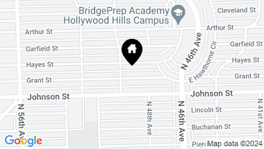 Map of 4901 Grant St, Hollywood FL, 33021