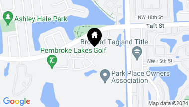 Map of 1460 Fairway Rd, Pembroke Pines FL, 33026