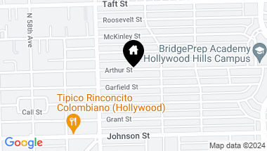 Map of 5320 Arthur Street, Hollywood FL, 33021