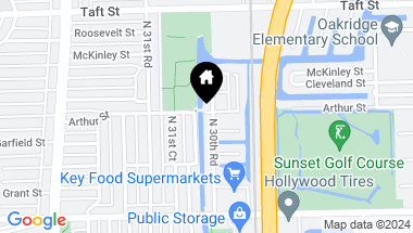 Map of 3002 Arthur St, Hollywood FL, 33021