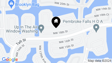 Map of 13721 NW 18 street Street, Pembroke Pines FL, 33028