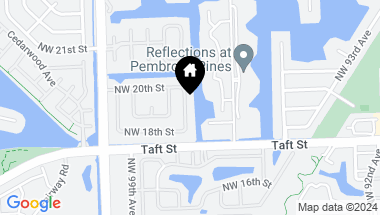 Map of 1905 NW 98TH AVE, PEMBROKE PINES FL, 33024
