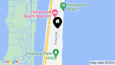 Map of 2205 N Surf Rd, Hollywood FL, 33019