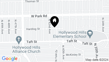 Map of 1816 N 41st Ave, Hollywood FL, 33021