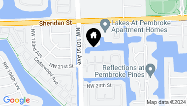 Map of 2180 NW 99th Ter, Pembroke Pines FL, 33024