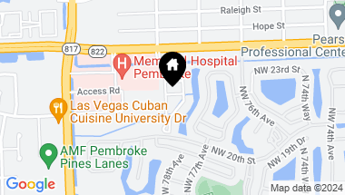 Map of 7775 NW 22nd St # 204, Pembroke Pines FL, 33024
