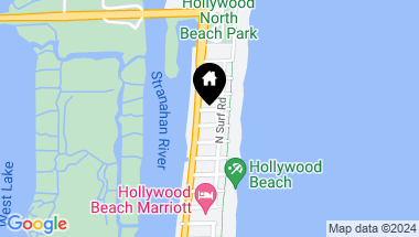 Map of 3111 N Ocean Dr 404, Hollywood FL, 33019