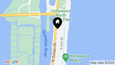 Map of 3319 N Ocean Drive Townhouse#1, Hollywood FL, 33019