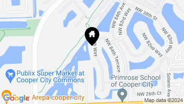 Map of 3190 NW 84TH WY, Cooper City FL, 33024