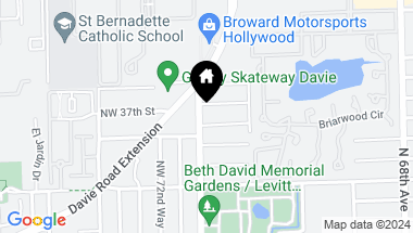 Map of 3611 N 72nd Ave, Hollywood FL, 33024