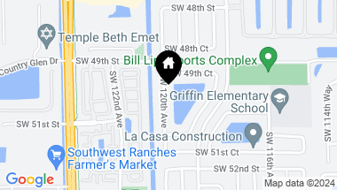 Map of 5000 SW 120th Ave, Cooper City FL, 33330