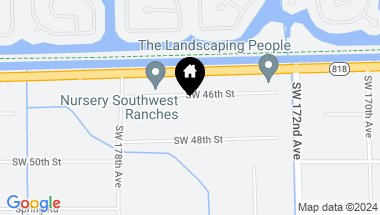 Map of 17500 SW 46th St, Southwest Ranches FL, 33331