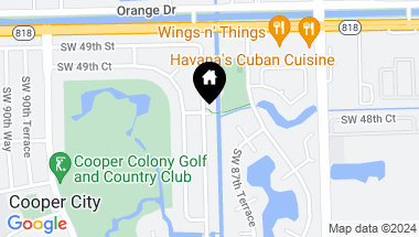 Map of 5000 SW 88th Ter, Cooper City FL, 33328