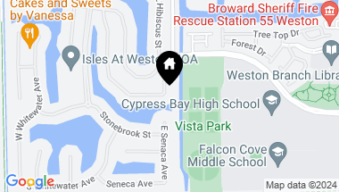 Map of 4192 E Gardenia Ave, Weston FL, 33332