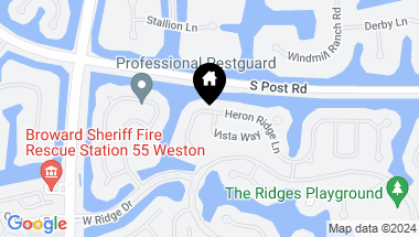 Map of 3665 Heron Ridge Lane, Weston FL, 33331