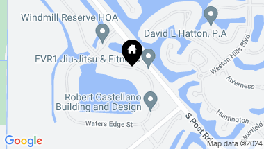Map of 3111 Lake Ridge Ln, Weston FL, 33332