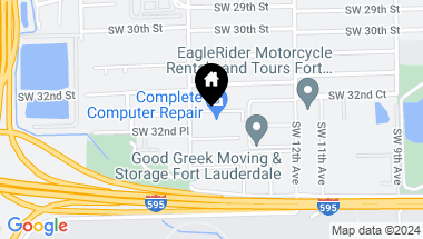 Map of 1400 SW 32nd Ct, Fort Lauderdale FL, 33315