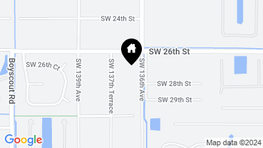Map of 2631 SW 136th Ave, Davie FL, 33330