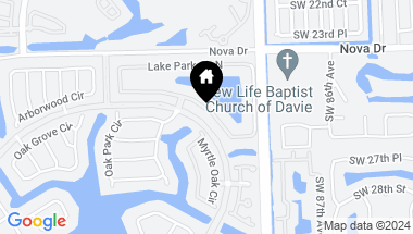 Map of 8942 Lake Park Cir S, Davie FL, 33328