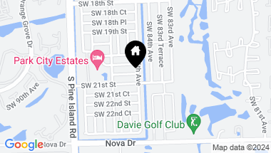Map of 8500 SW 20th Pl, Davie FL, 33324