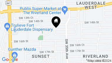 Map of 3556 SW 15th St, Fort Lauderdale FL, 33312