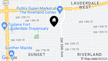 Map of 3540 SW 15th St, Fort Lauderdale FL, 33312