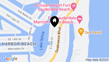 Map of 1318 E Lake Dr, Fort Lauderdale FL, 33316
