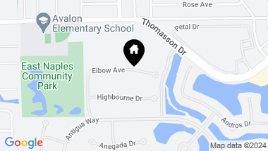 Map of 5662 Elbow AVE, NAPLES FL, 34113